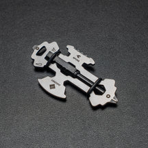Close-up of the silver OMNI Scout multi tool
