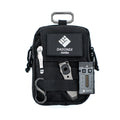 OMNI Cache pouch carrying a pry bar, pocket light and multi tool