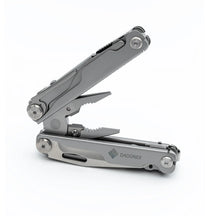 Side view of the OMNI Forge multi tool with handles partly open