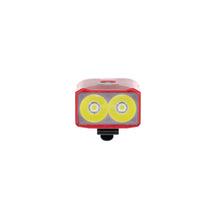 Dual LED head of the red VERTEX Nova keychain light