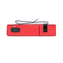 USB-C charging port on the red VERTEX Nova keychain light