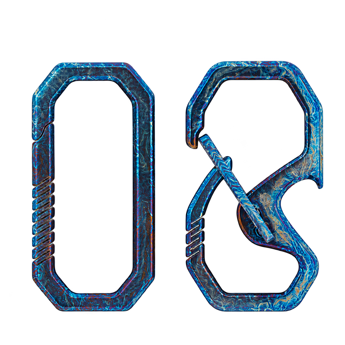 DADONEX OMNI Link carabiners in Flamed Blue